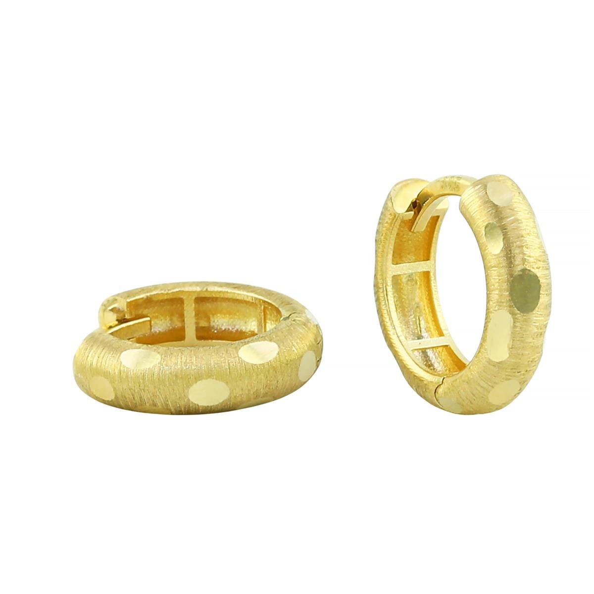 14 Ayar Altın Tasarım Küpe  -  0204008