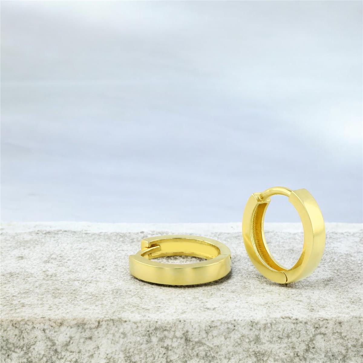 14 Ayar Altın Tasarım Küpe  -  0205118