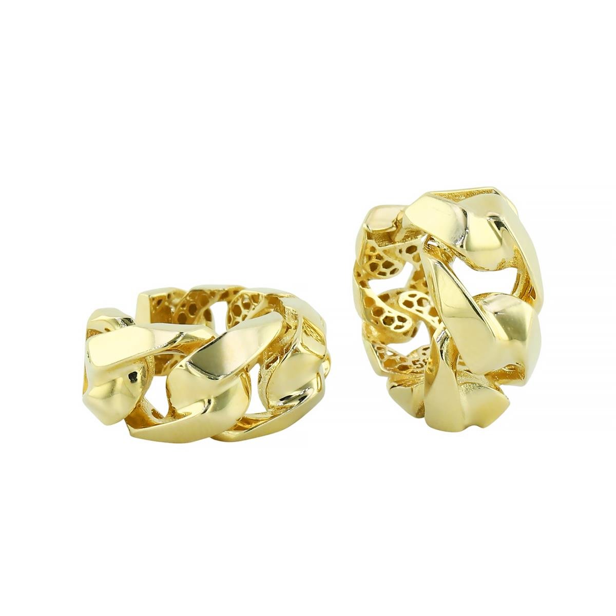 14 Ayar Altın Tasarım Küpe  -  0205247