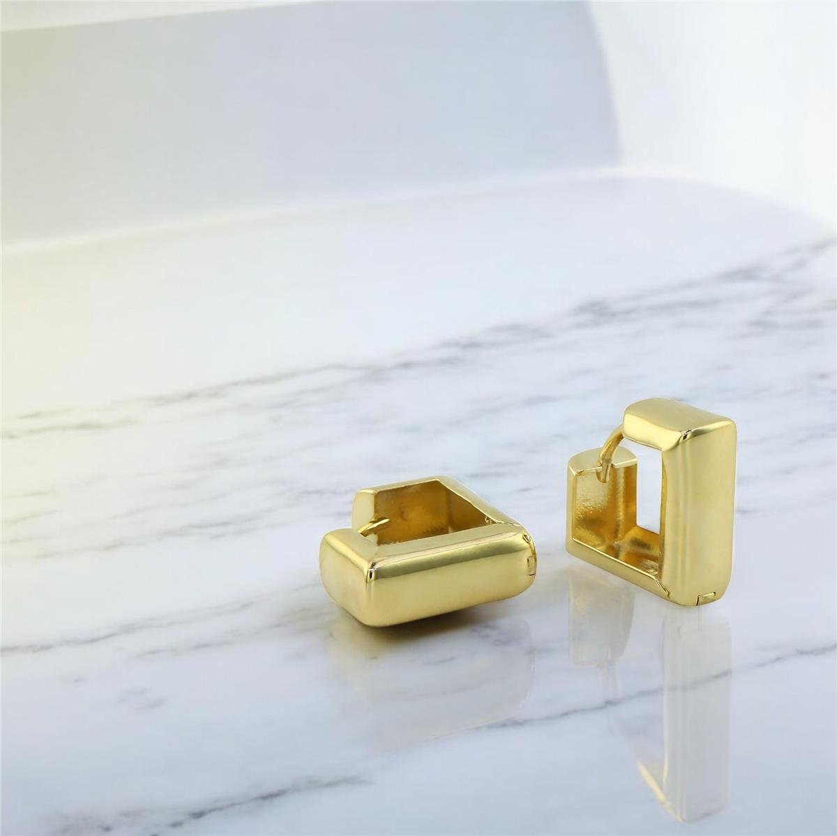 14 Ayar Altın Tasarım Küpe  -  F004825