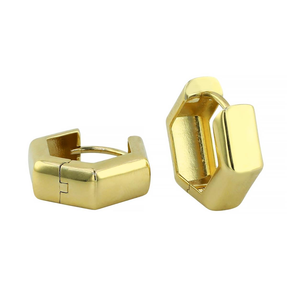 14 Ayar Altın Tasarım Küpe  -  F004826