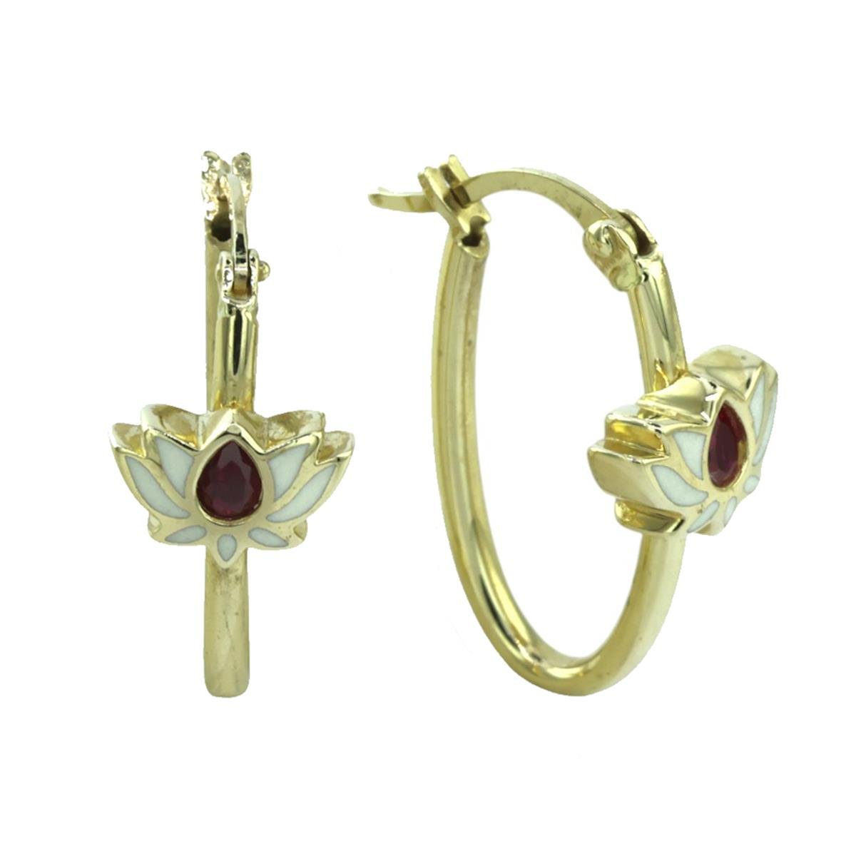 14 Ayar Altın Tasarım Küpe  -  K219298