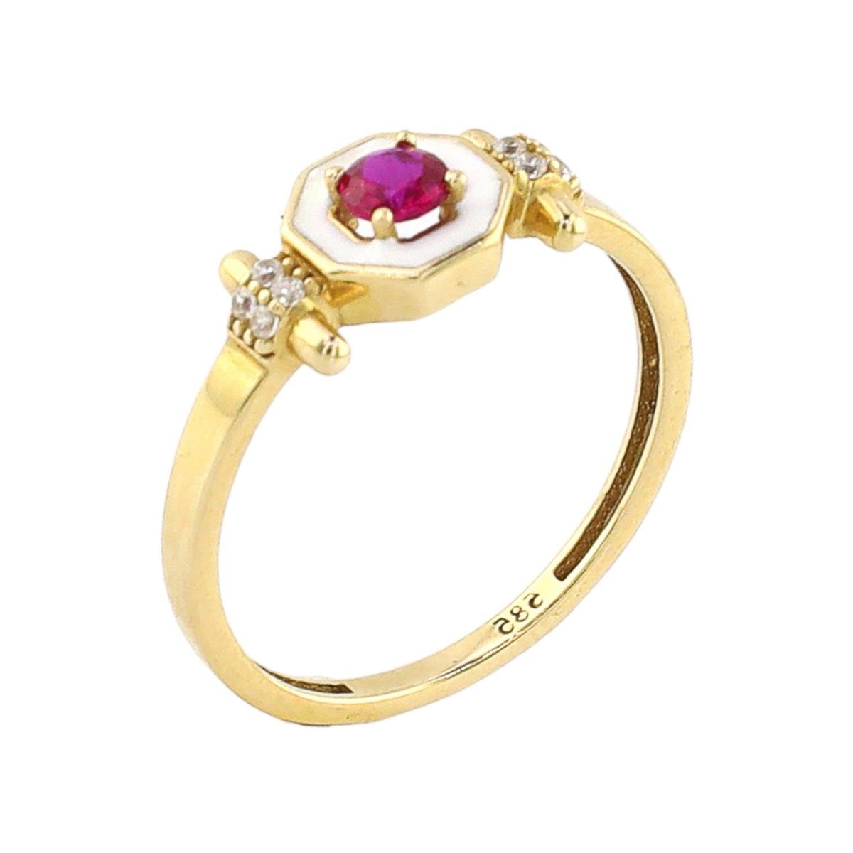 14 Ayar Altın Tasarım Yüzük  -  0184247