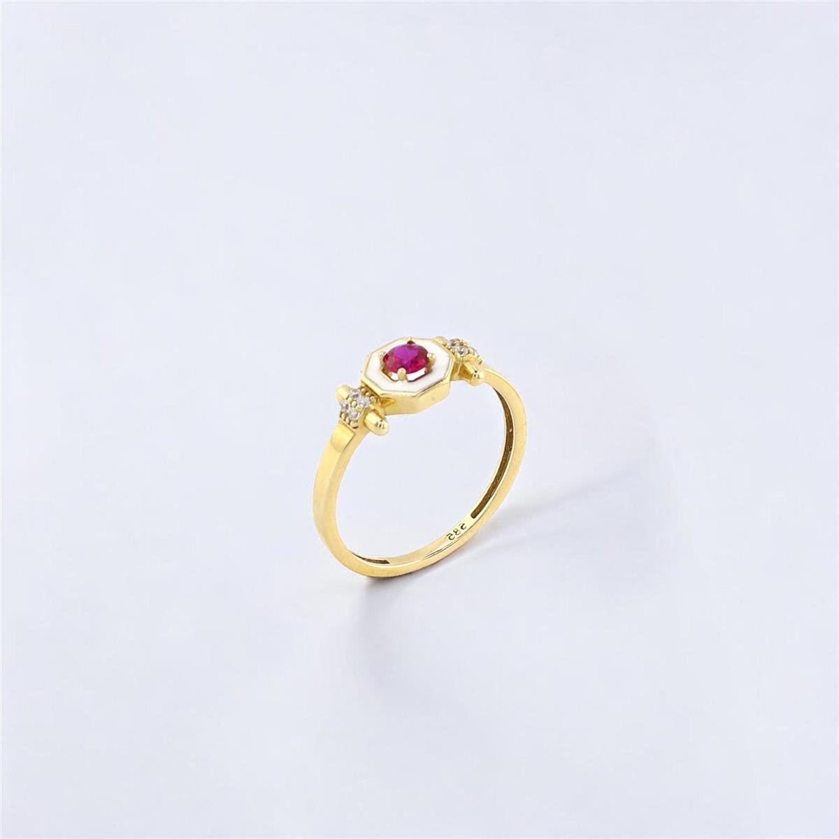 14 Ayar Altın Tasarım Yüzük  -  0184247