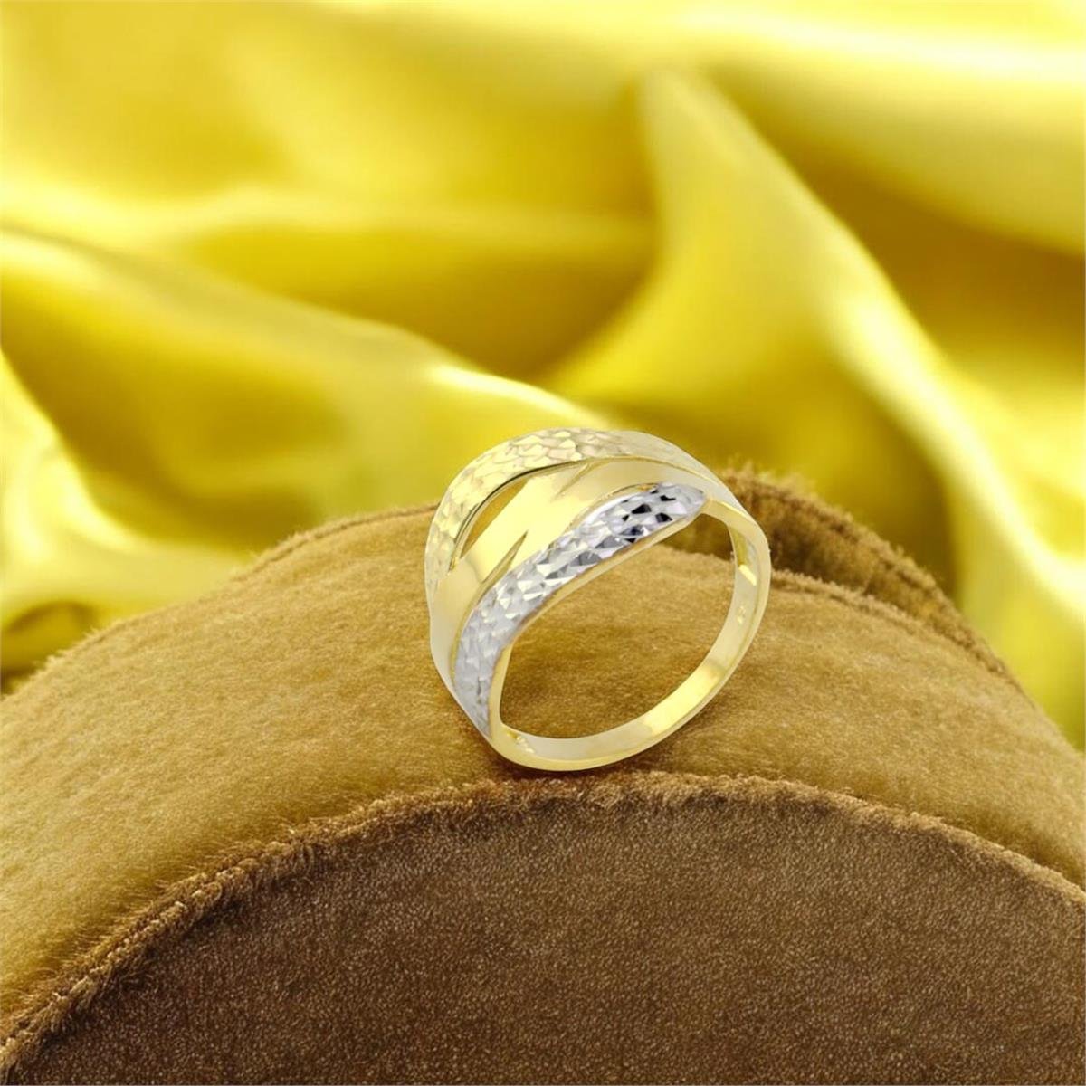 14 Ayar Altın Tasarım Yüzük  -  0187828