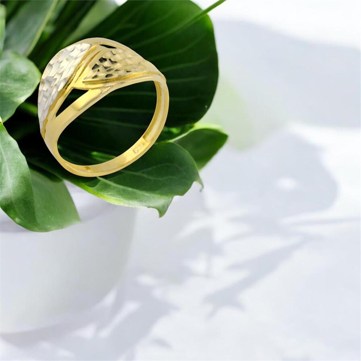 14 Ayar Altın Tasarım Yüzük  -  0187833