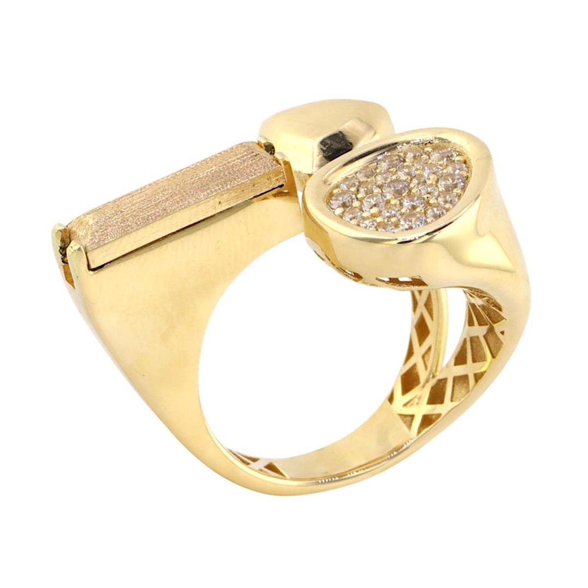 14 Ayar Altın Tasarım Yüzük  -  0188550