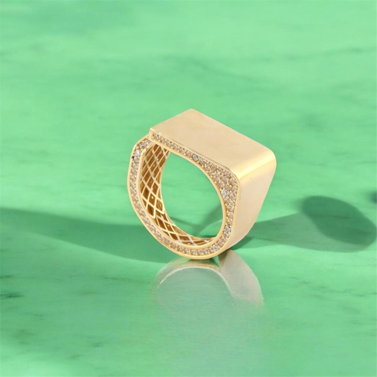 14 Ayar Altın Tasarım Yüzük  -  0188555