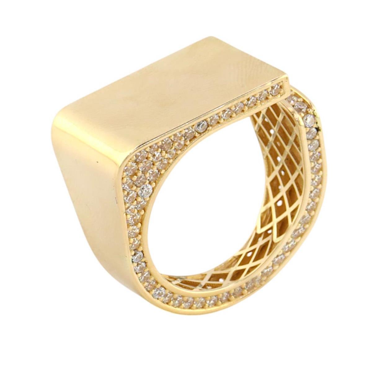 14 Ayar Altın Tasarım Yüzük  -  0188555