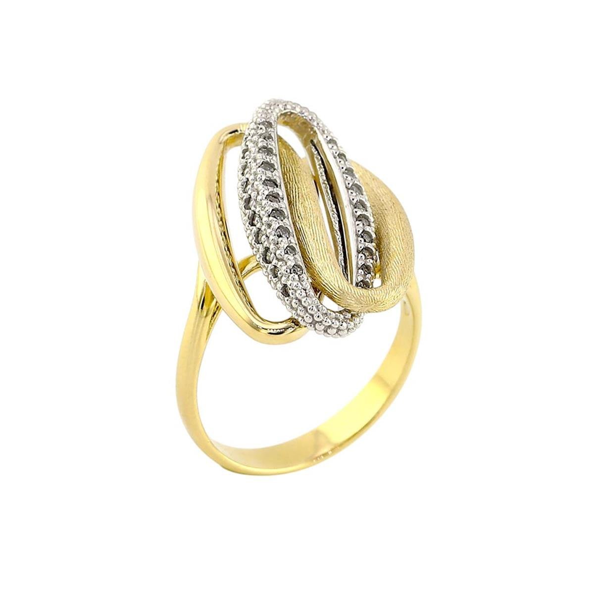 14 Ayar Altın Tasarım Yüzük  -  0191075