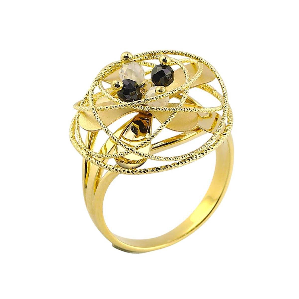 14 Ayar Altın Tasarım Yüzük  -  0191092