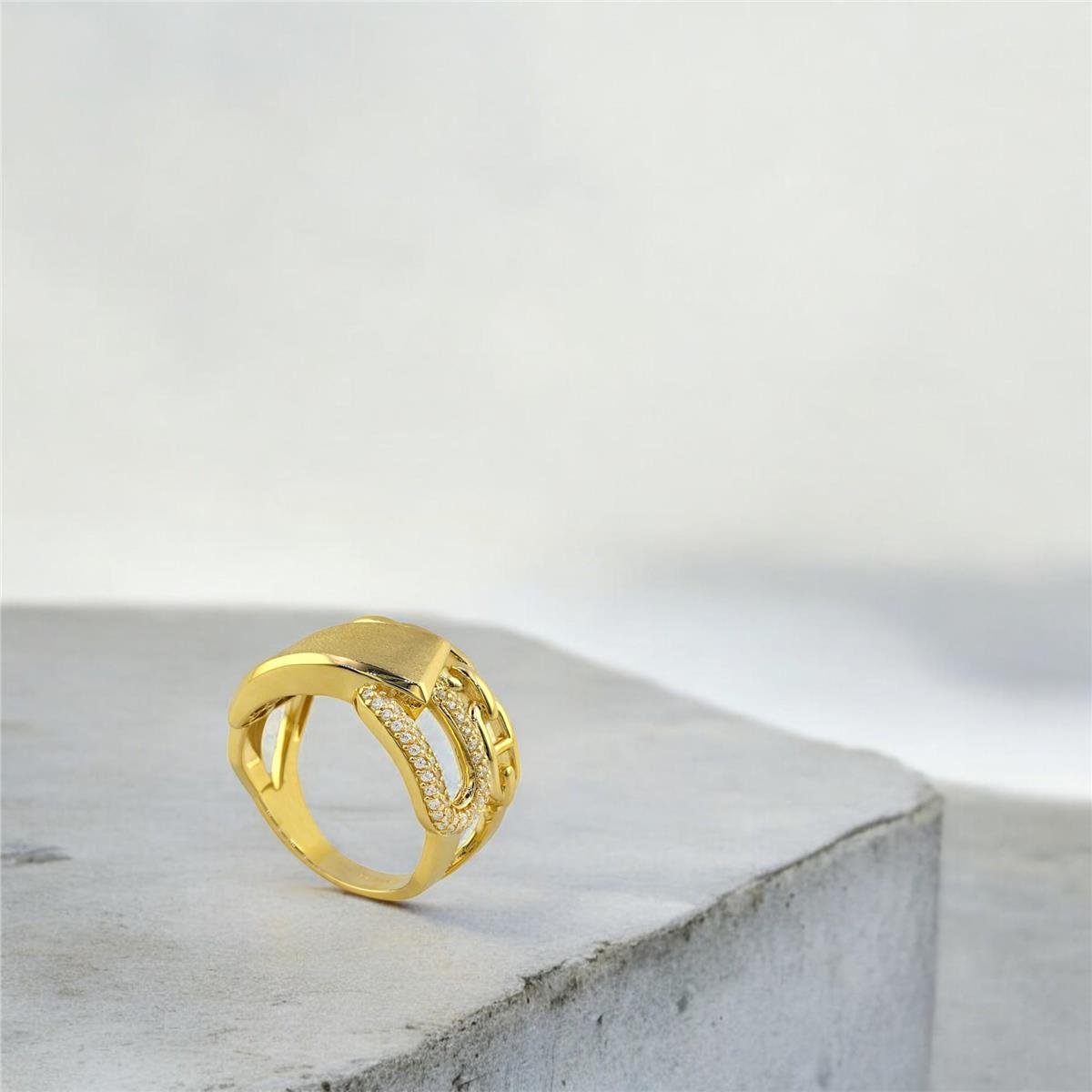 14 Ayar Altın Tasarım Yüzük  -  0192607