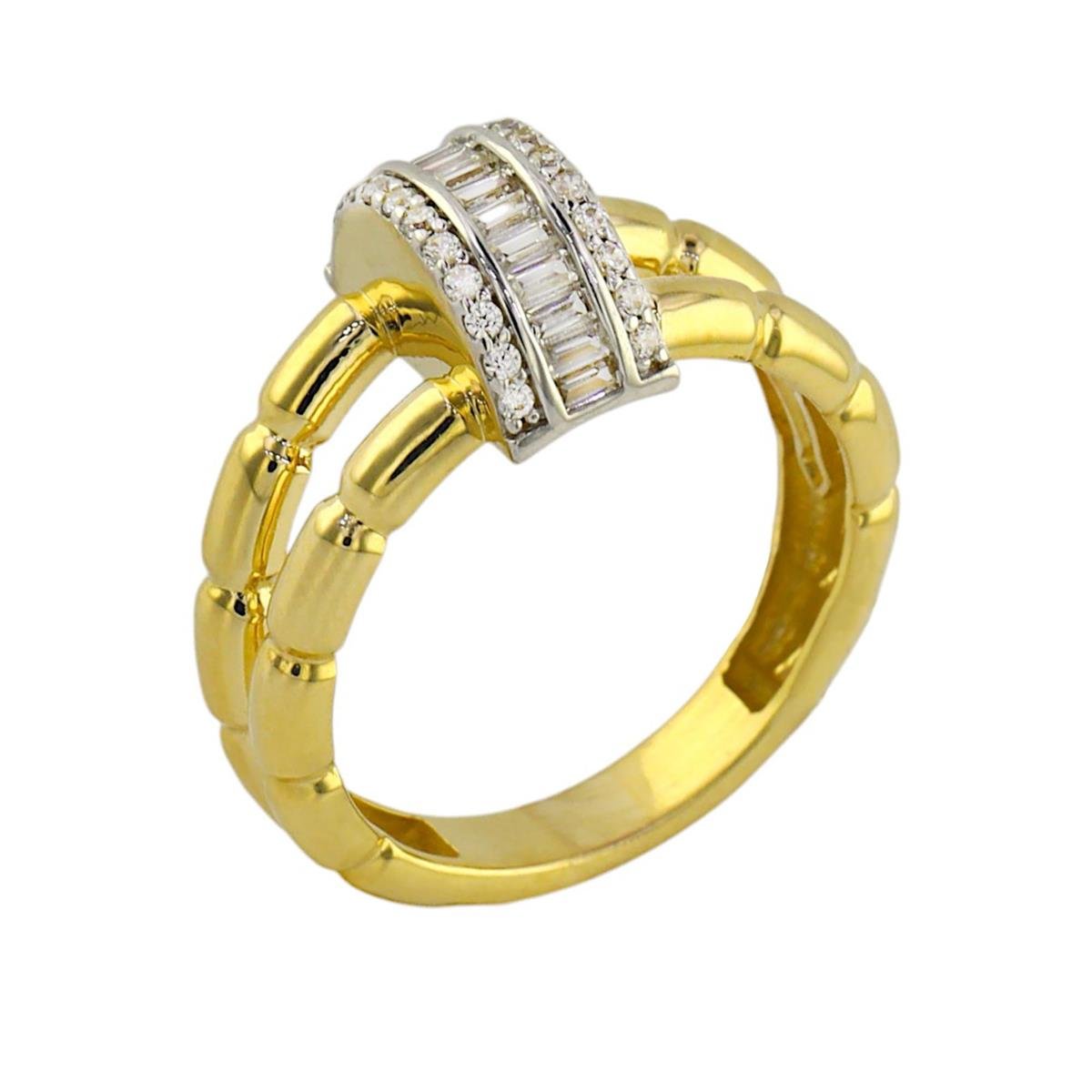 14 Ayar Altın Tasarım Yüzük  -  0192696