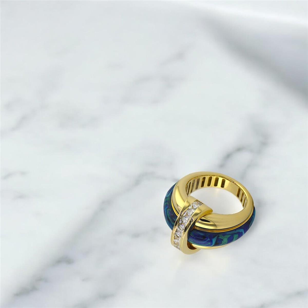 14 Ayar Altın Tasarım Yüzük  -  0192991