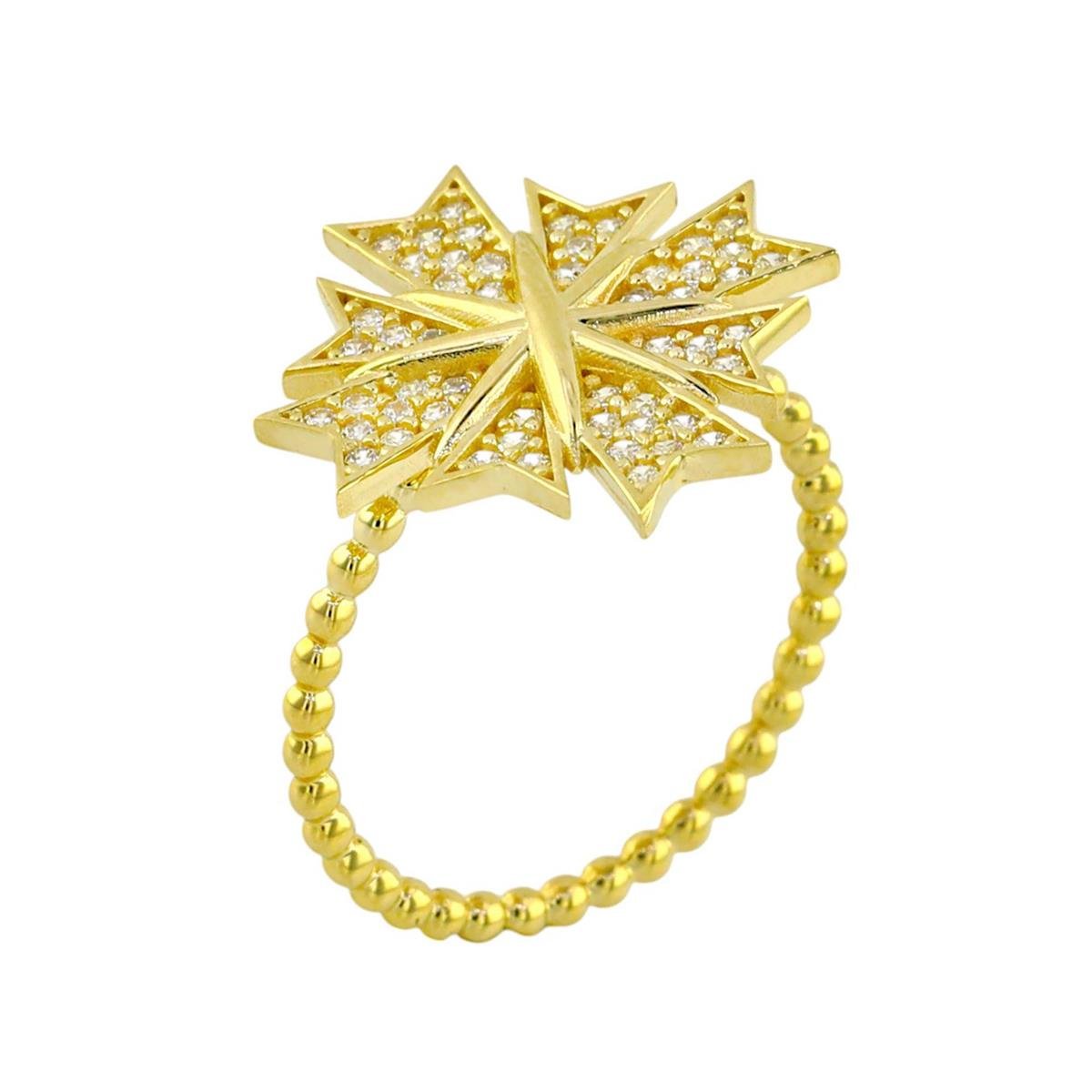 14 Ayar Altın Tasarım Yüzük  -  0194389