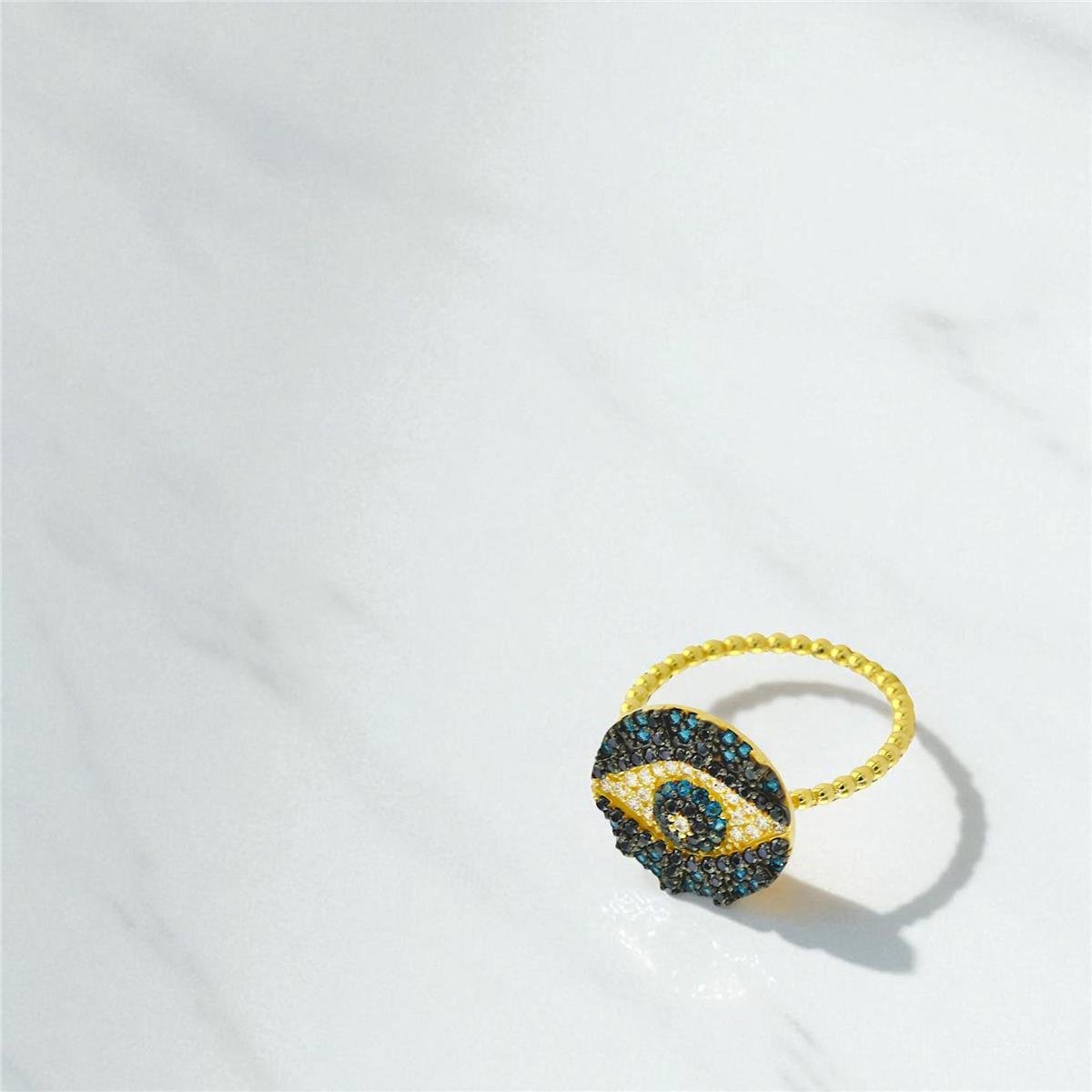 14 Ayar Altın Tasarım Yüzük  -  0194390