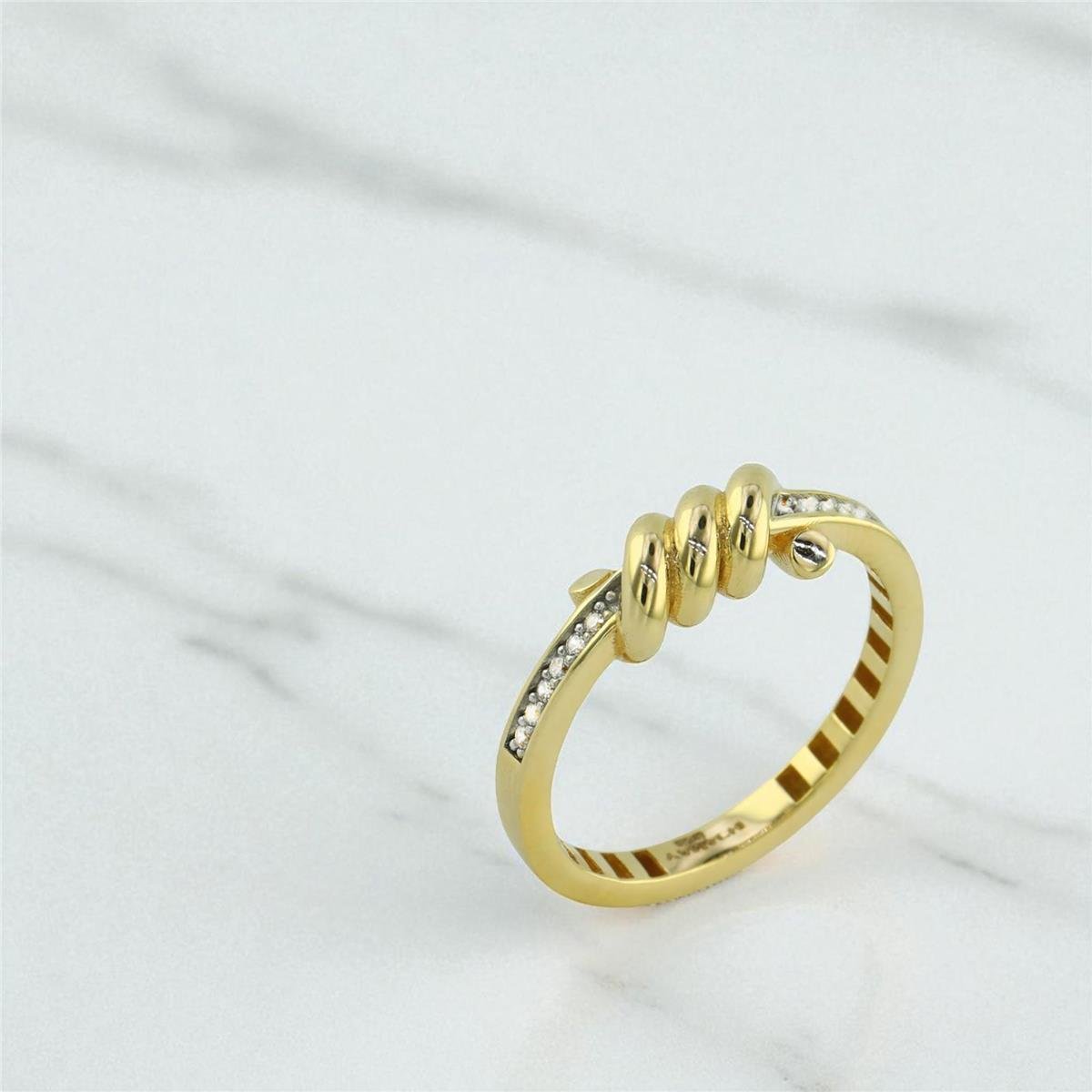 14 Ayar Altın Tasarım Yüzük  -  0194615