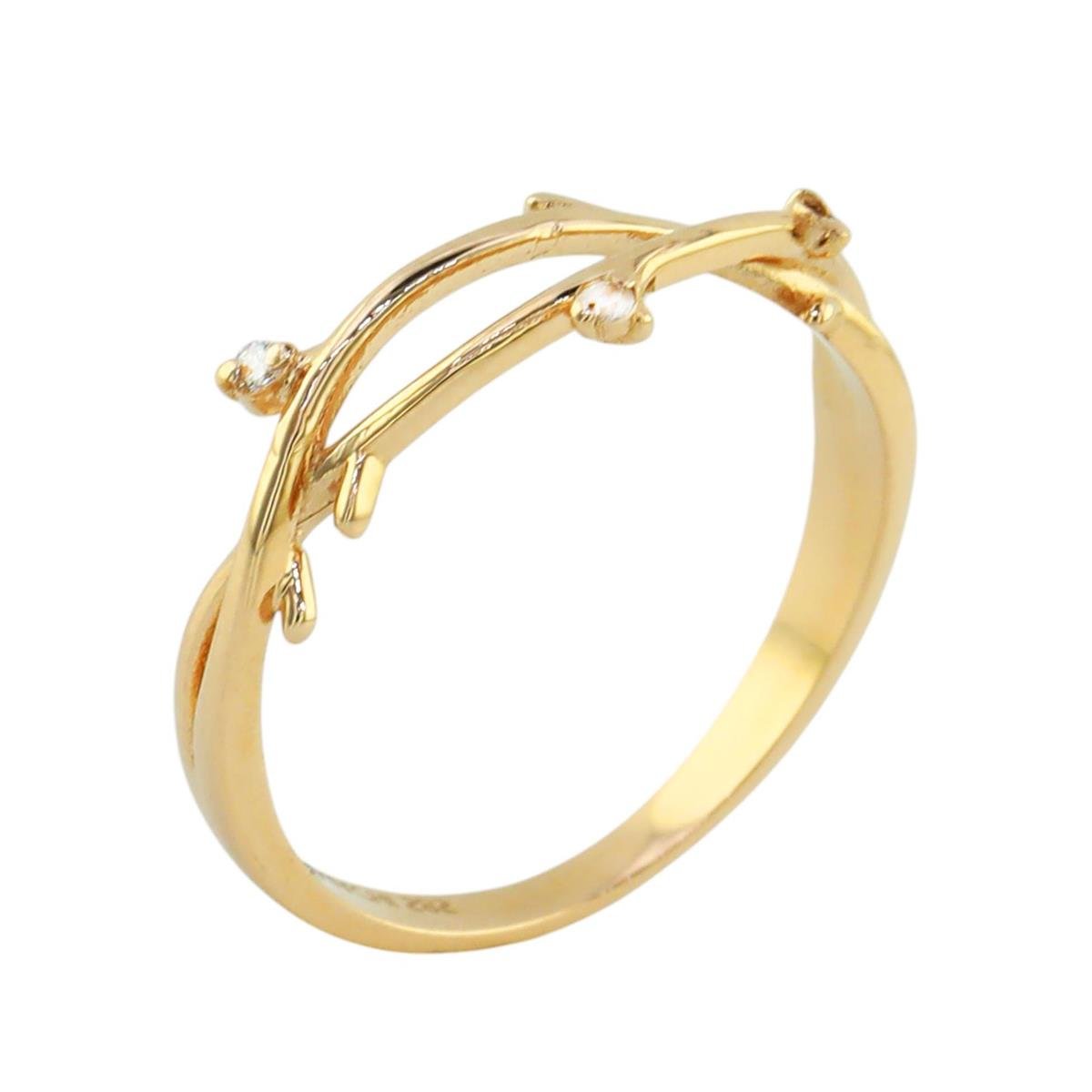 14 Ayar Altın Tasarım Yüzük  -  0194622