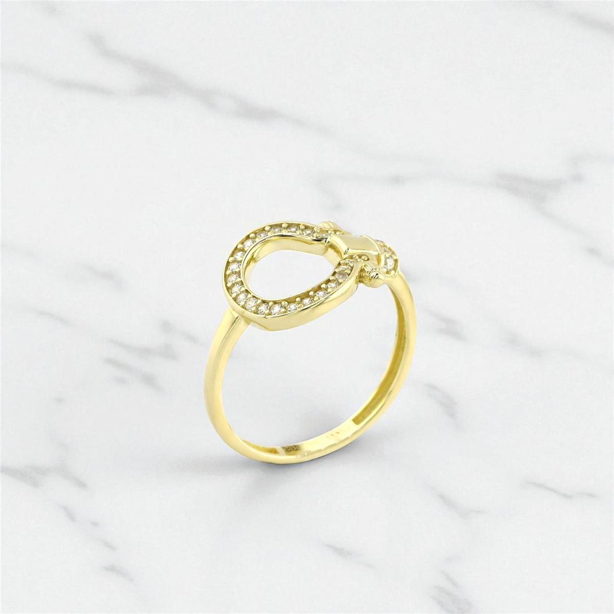 14 Ayar Altın Tasarım Yüzük  -  0195071