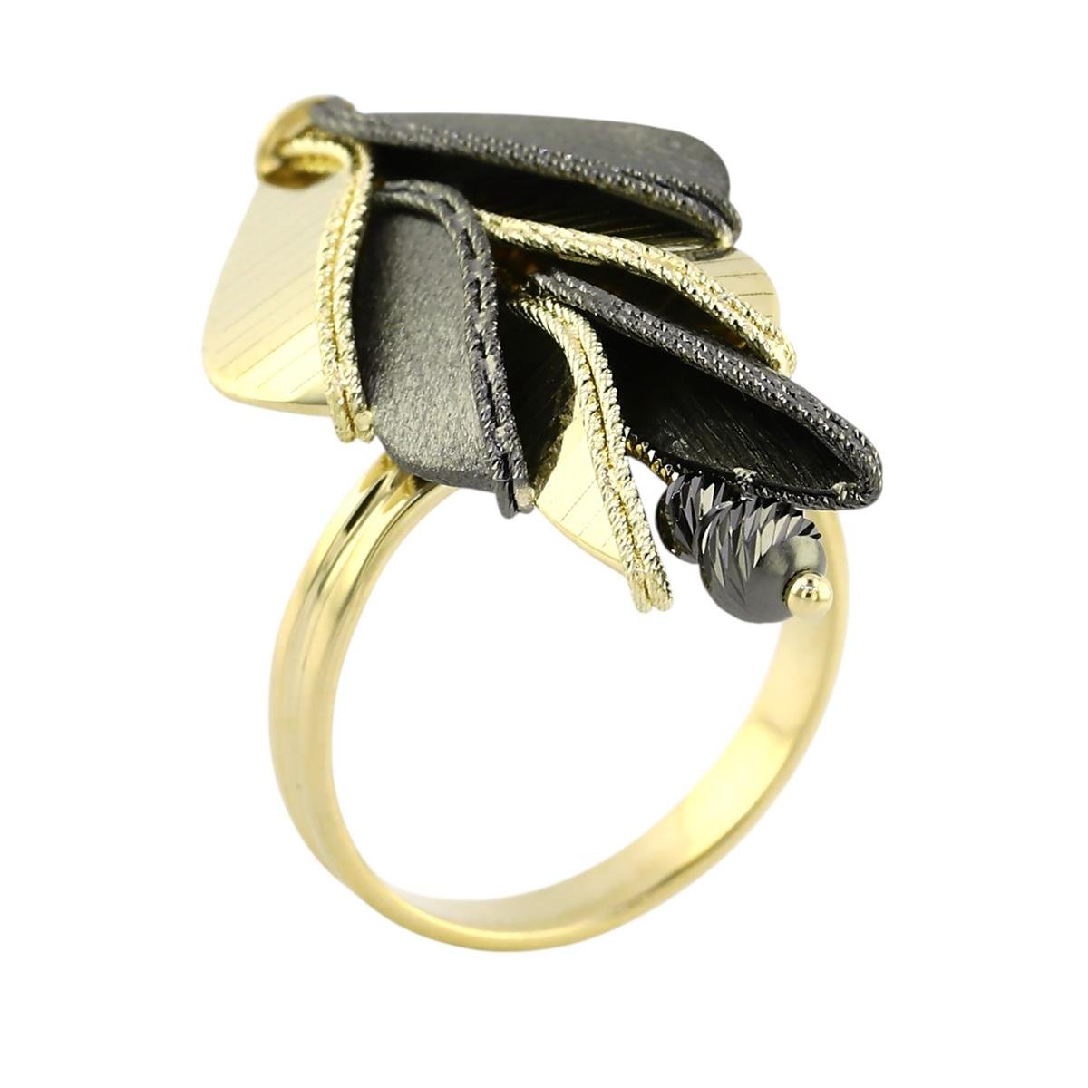 14 Ayar Altın Tasarım Yüzük  -  0195196