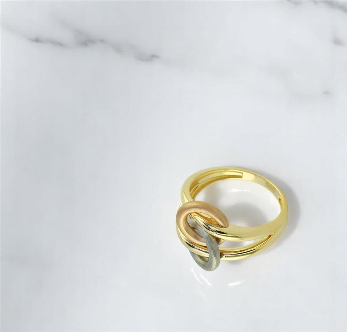 14 Ayar Altın Tasarım Yüzük  -  0196026