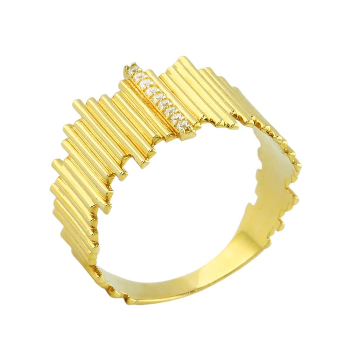 14 Ayar Altın Tasarım Yüzük  -  0197919