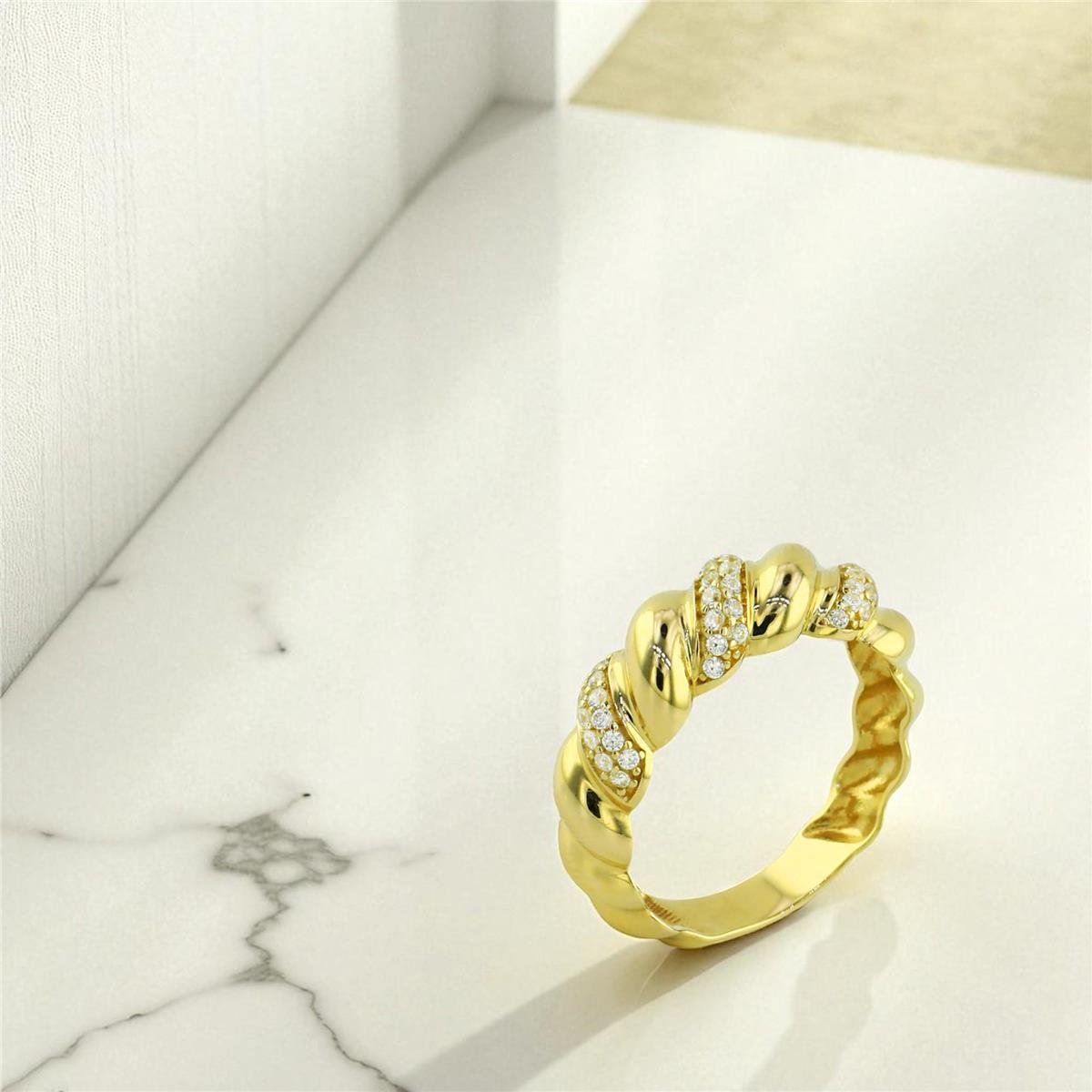 14 Ayar Altın Tasarım Yüzük  -  0197921