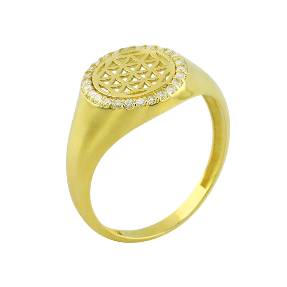 14 Ayar Altın Tasarım Yüzük  -  0197928