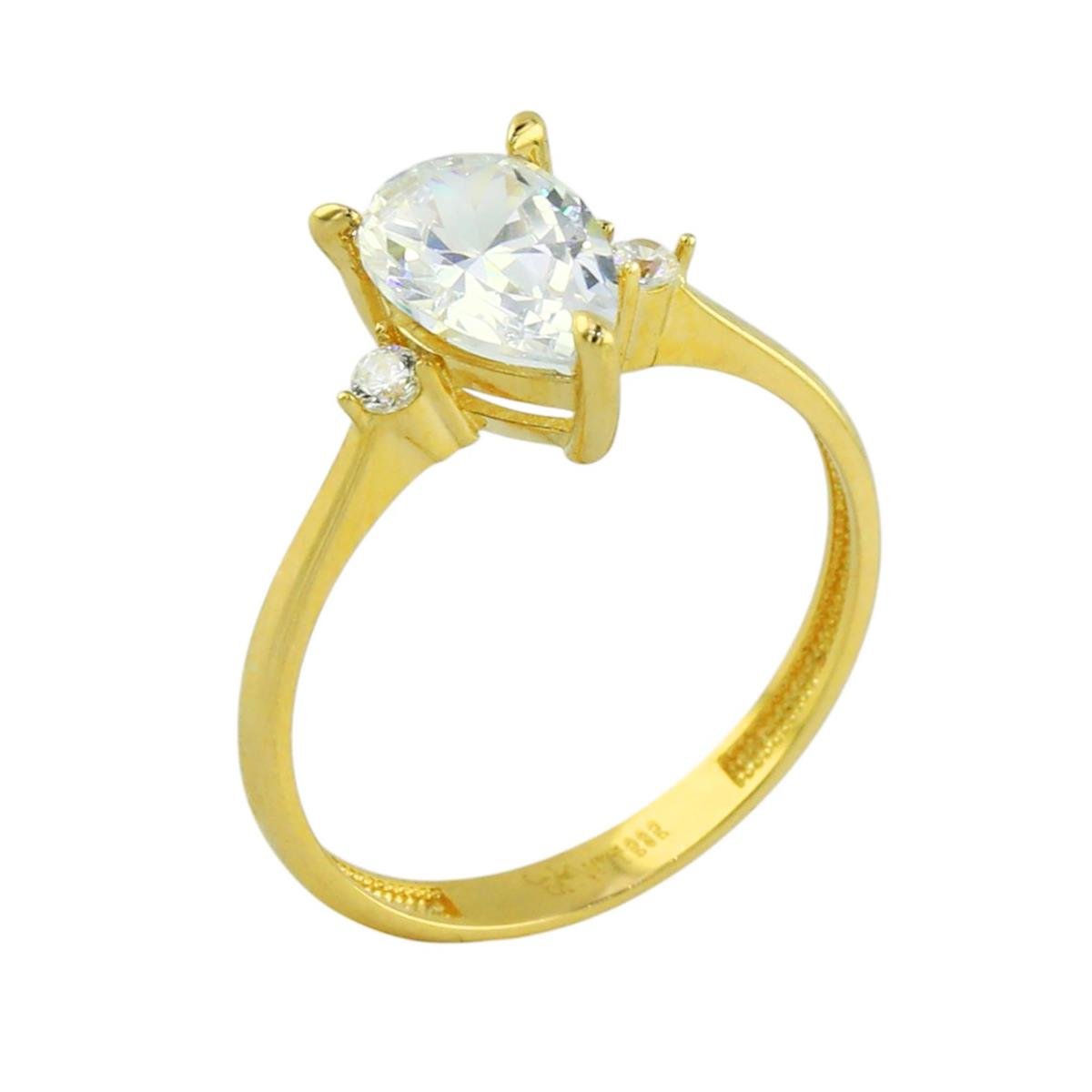 14 Ayar Altın Tasarım Yüzük  -  0198015