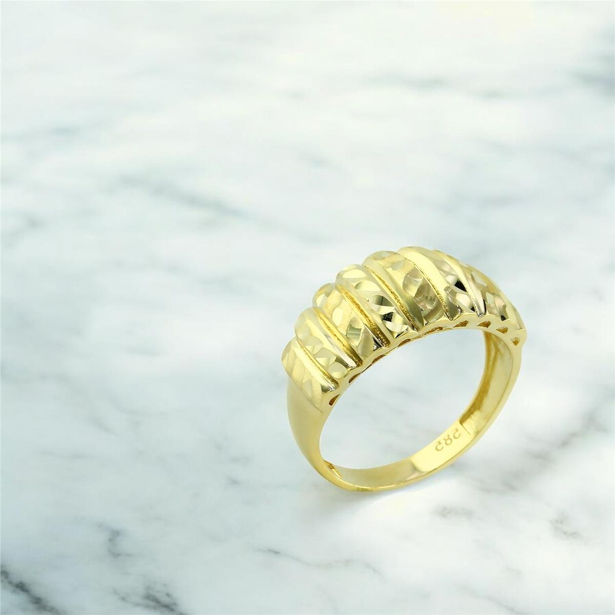 14 Ayar Altın Tasarım Yüzük  -  0198962