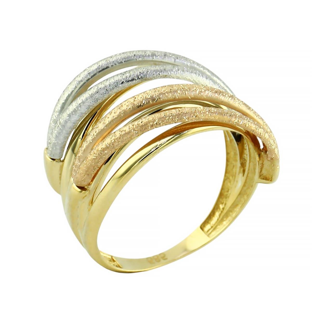 14 Ayar Altın Tasarım Yüzük  -  0198963