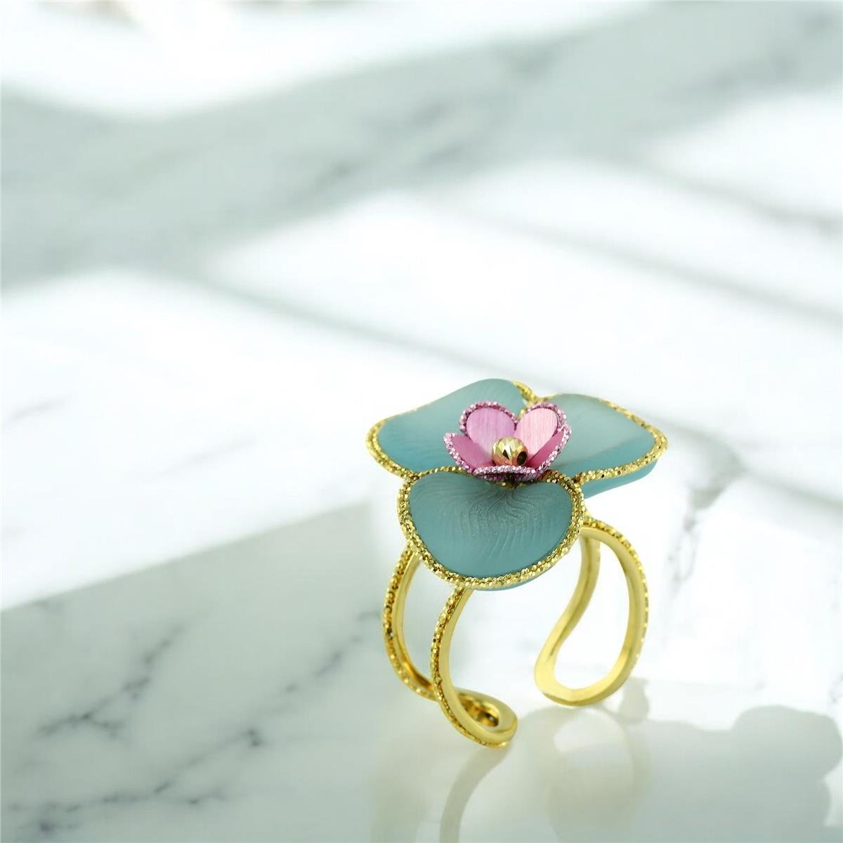 14 Ayar Altın Tasarım Yüzük  -  0200408