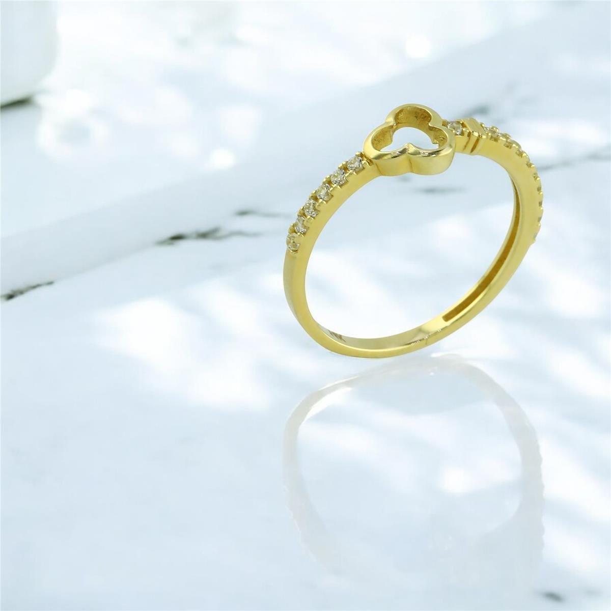 14 Ayar Altın Tasarım Yüzük  -  0201357