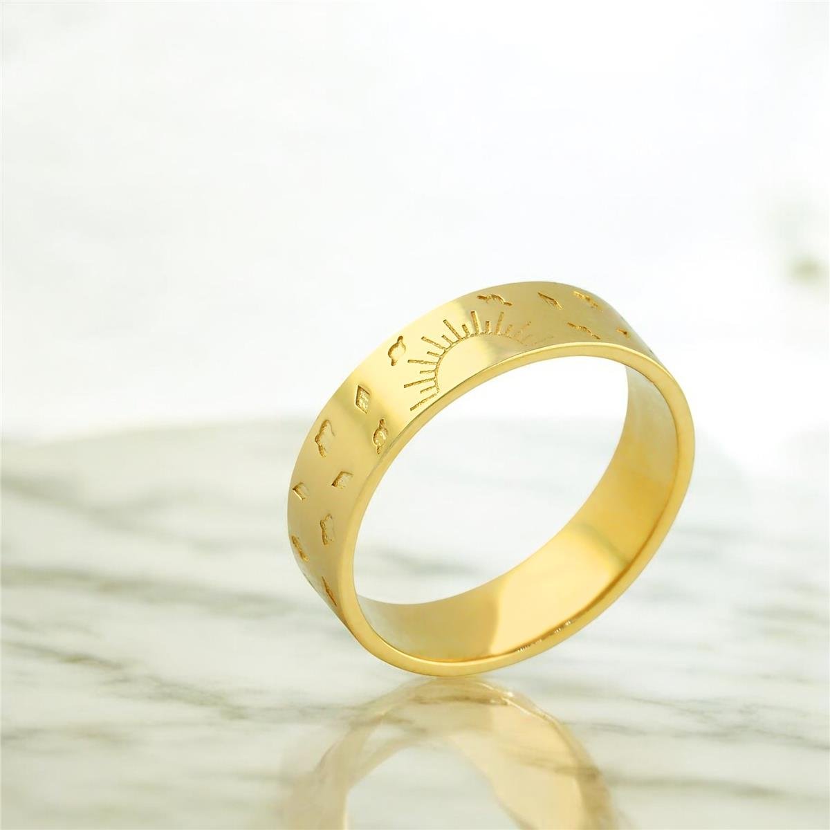 14 Ayar Altın Tasarım Yüzük  -  0201364