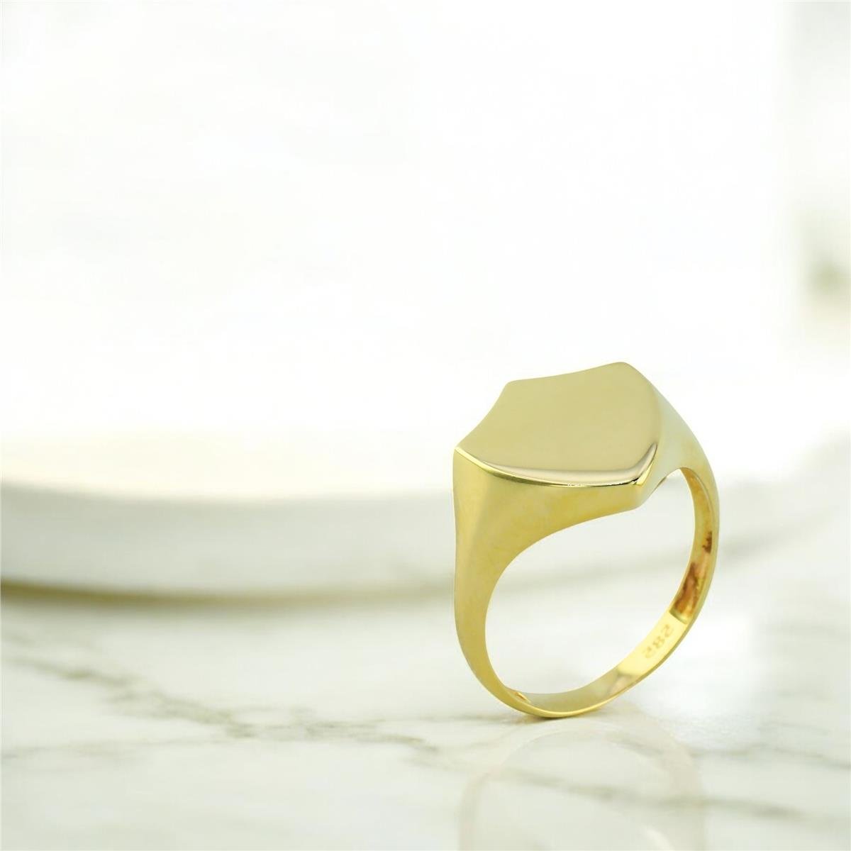 14 Ayar Altın Tasarım Yüzük  -  0201366