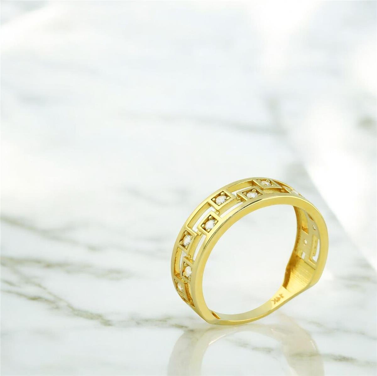 14 Ayar Altın Tasarım Yüzük  -  0201367