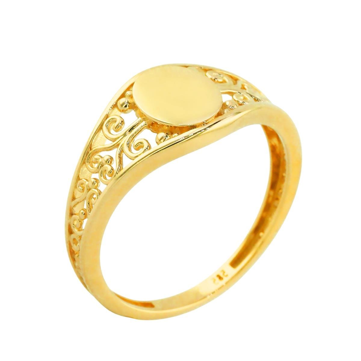 14 Ayar Altın Tasarım Yüzük  -  0201762