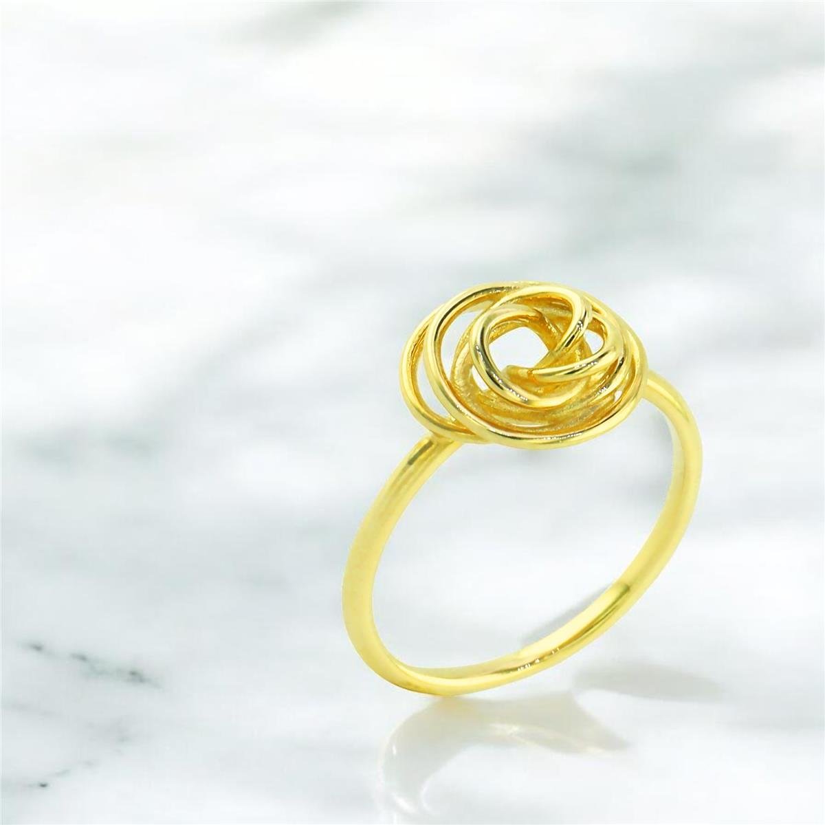 14 Ayar Altın Tasarım Yüzük  -  0201766