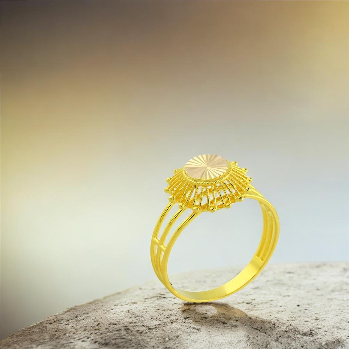 14 Ayar Altın Tasarım Yüzük  -  0202661