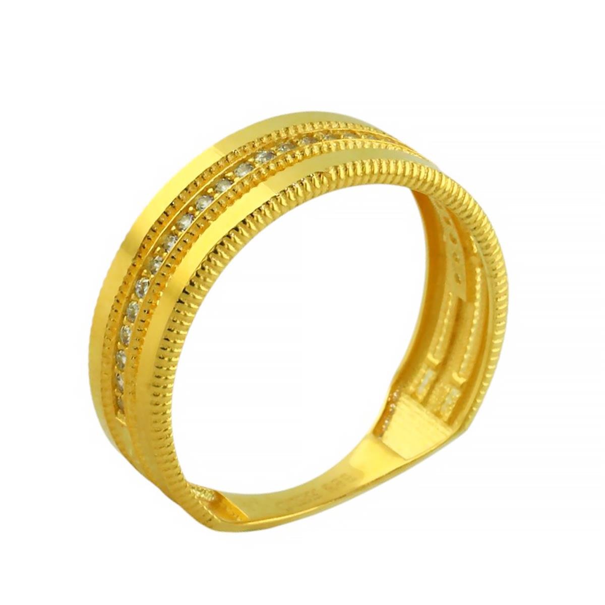 14 Ayar Altın Tasarım Yüzük  -  0202682