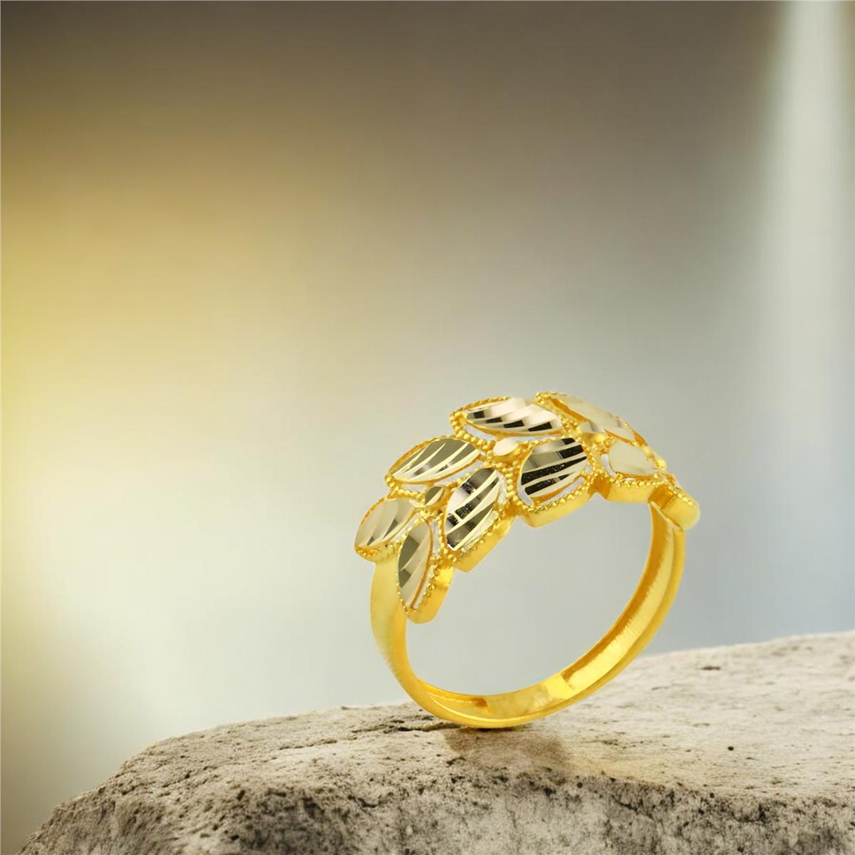 14 Ayar Altın Tasarım Yüzük  -  0202683