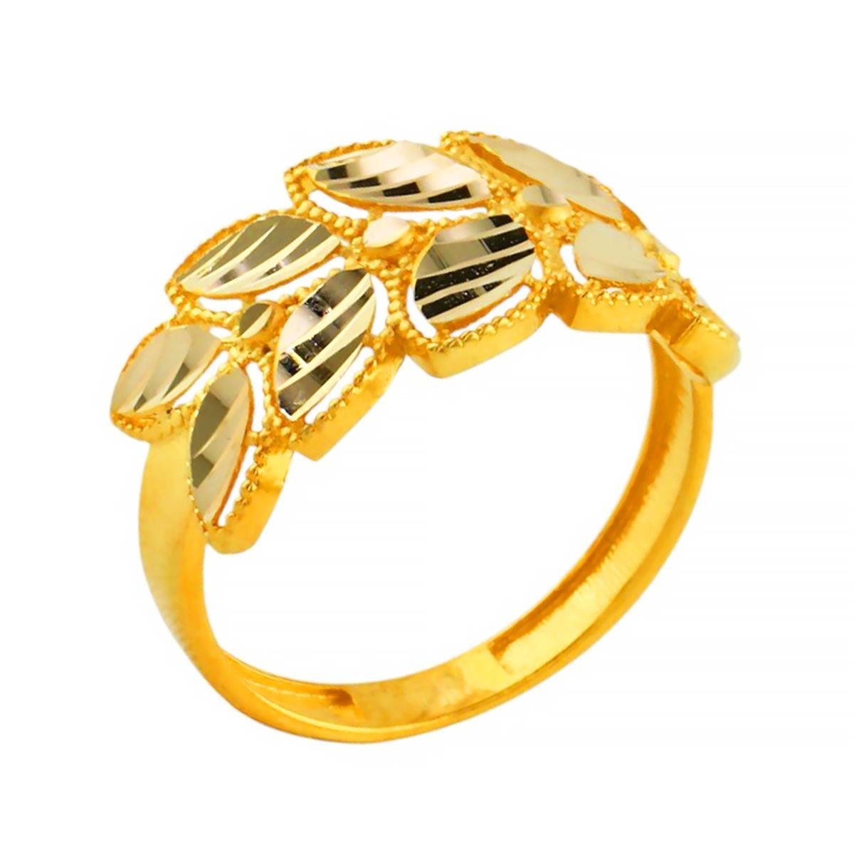 14 Ayar Altın Tasarım Yüzük  -  0202683