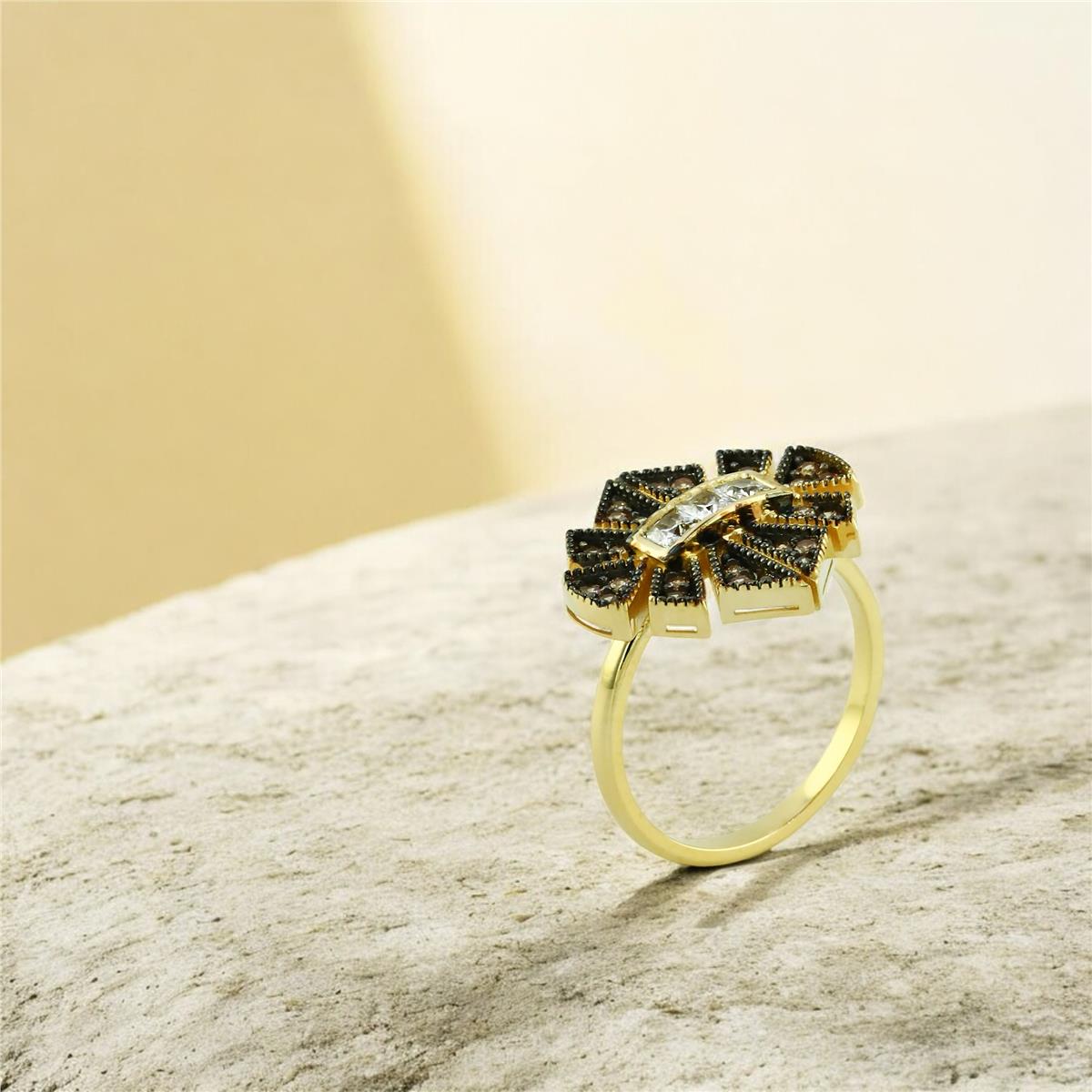 14 Ayar Altın Tasarım Yüzük  -  0203714