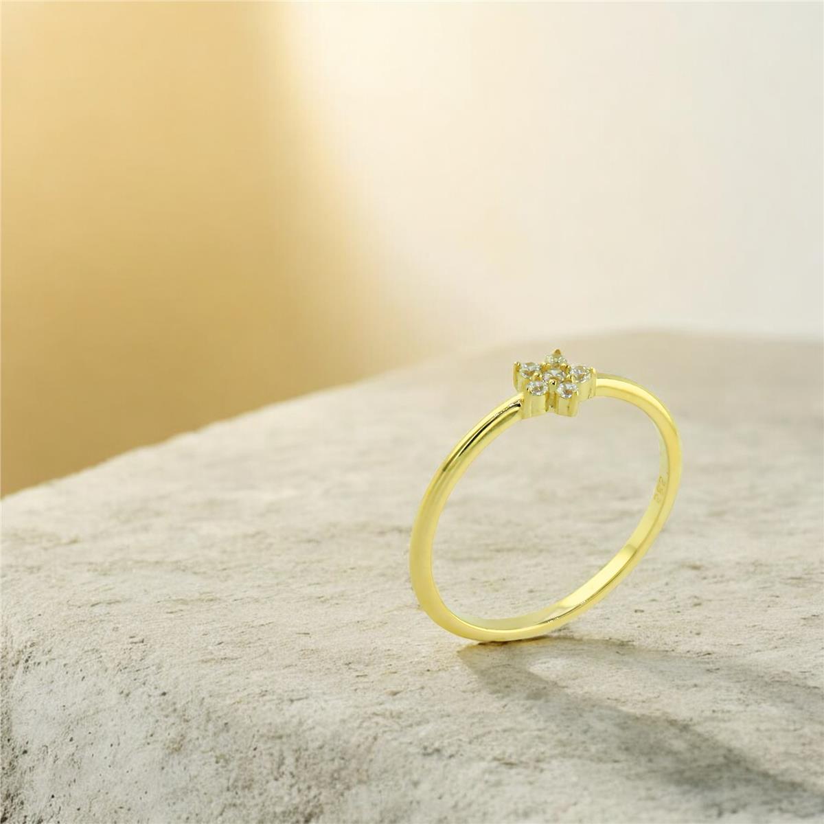 14 Ayar Altın Tasarım Yüzük  -  0203755