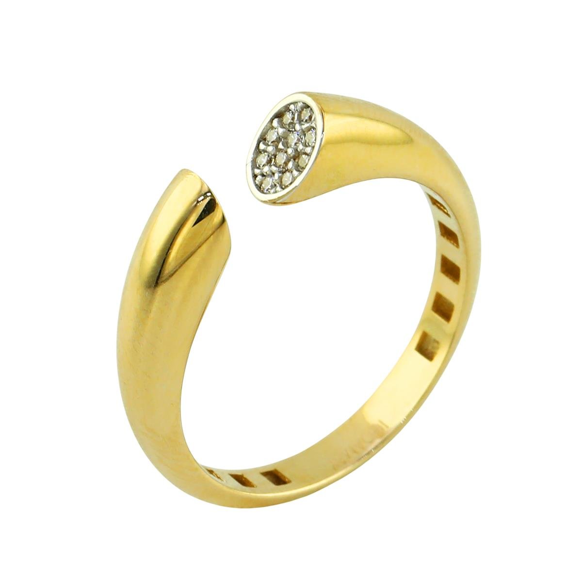 14 Ayar Altın Tasarım Yüzük  -  0204330