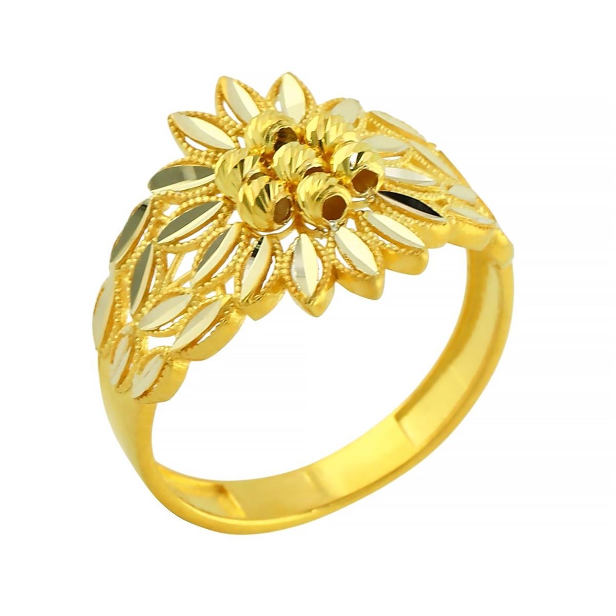 14 Ayar Altın Tasarım Yüzük  -  0205003