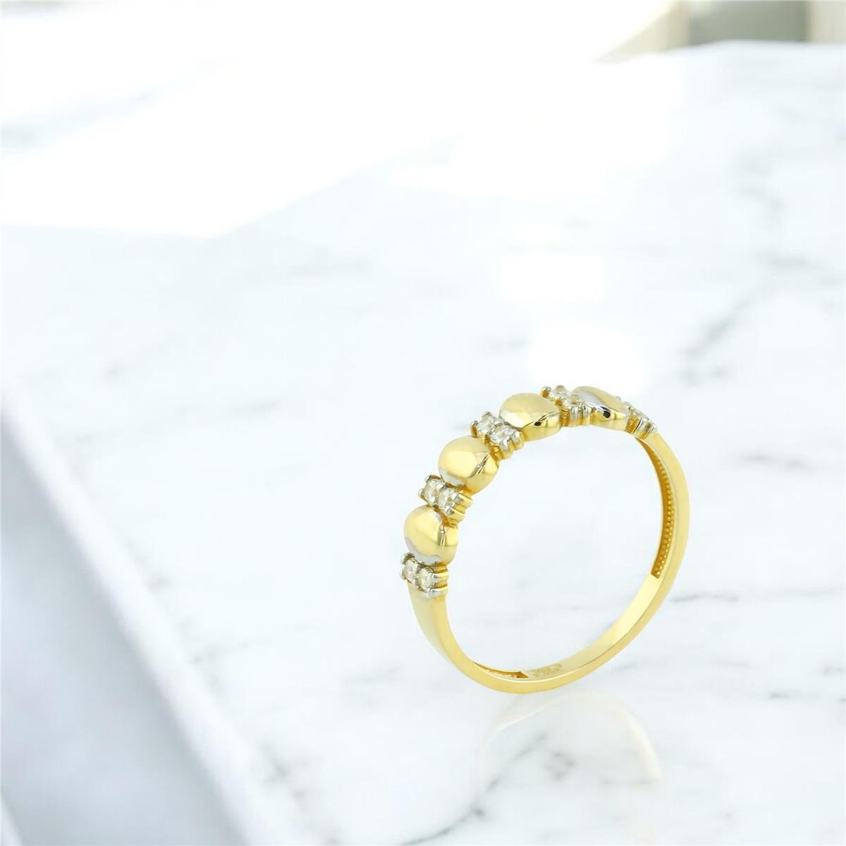 14 Ayar Altın Tasarım Yüzük  -  0205112