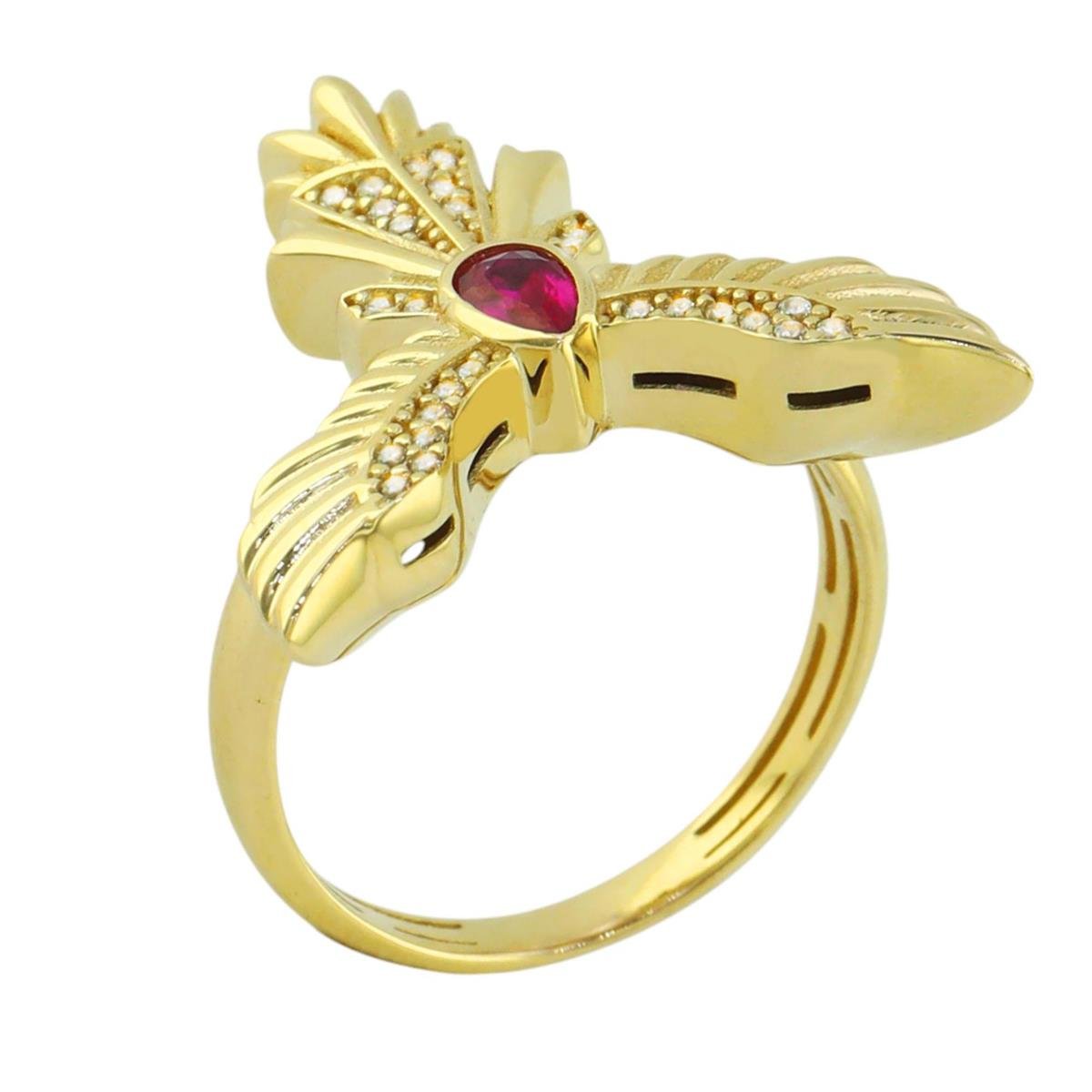 14 Ayar Altın Tasarım Yüzük  -  F004608