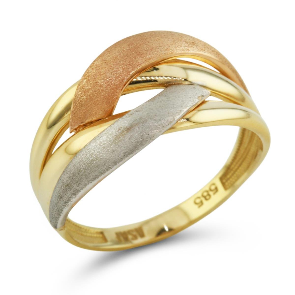 14 Ayar Altın Tasarım Yüzük  -  K205769