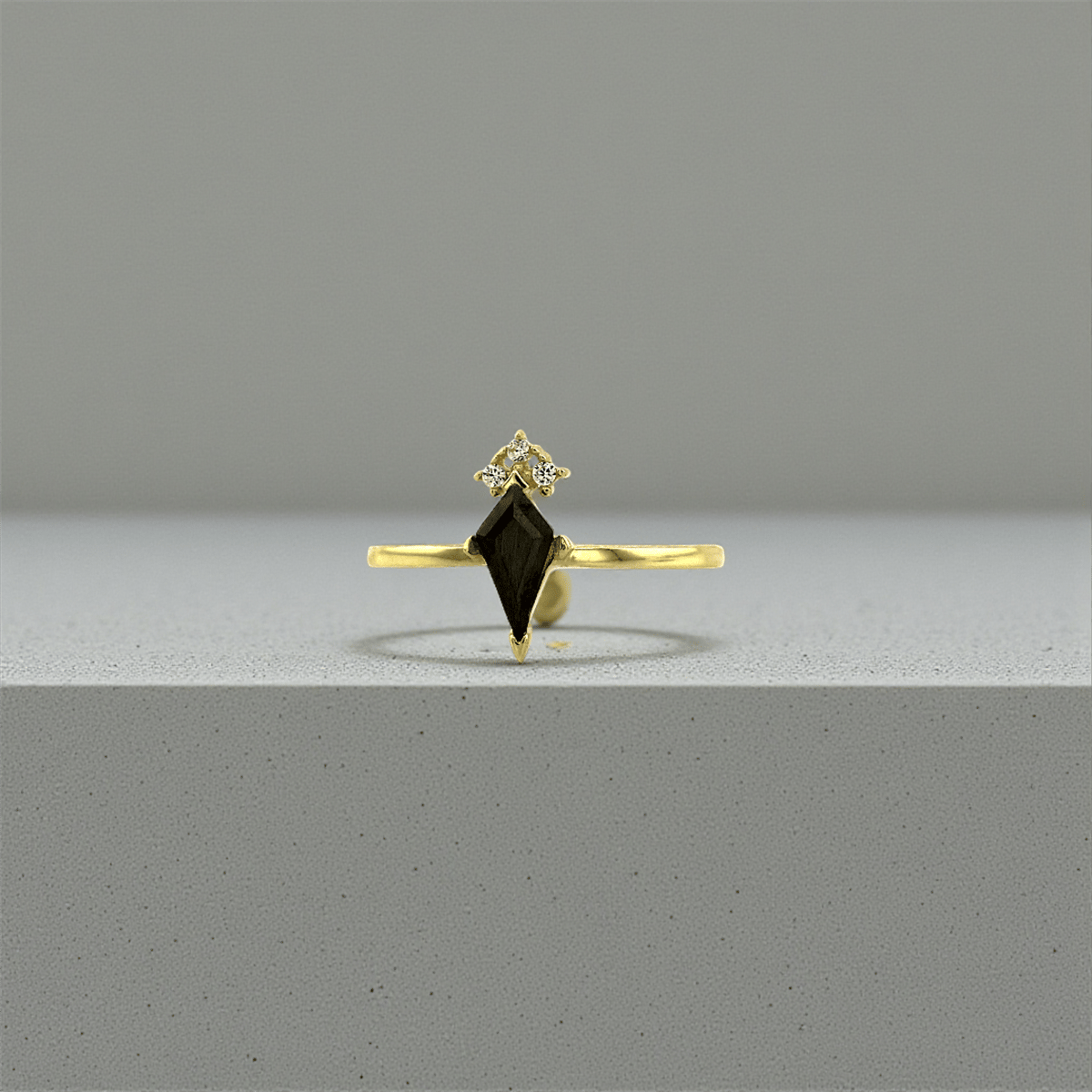 14 Ayar Altın Tasarım Yüzük  -  K224529